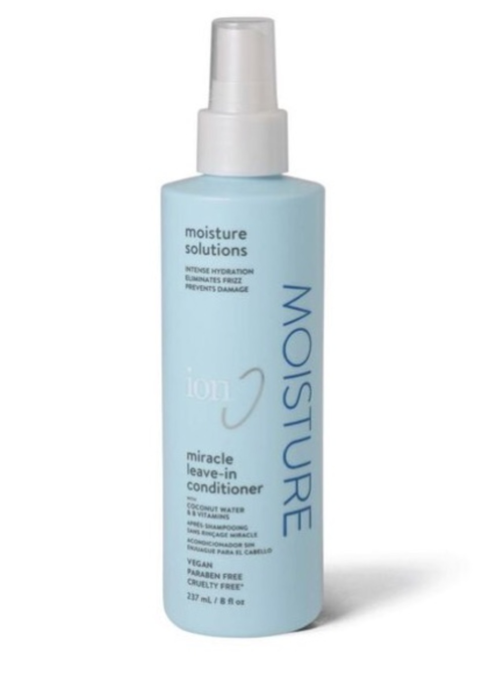 iON Moisture Solutions Miracle Leave-In Conditioner - Light Blue Spray Bottle